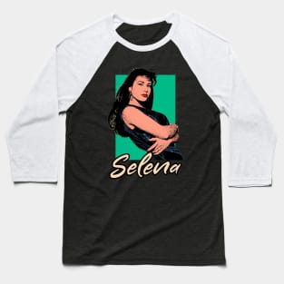 Selena Quintanilla Retro Design Baseball T-Shirt